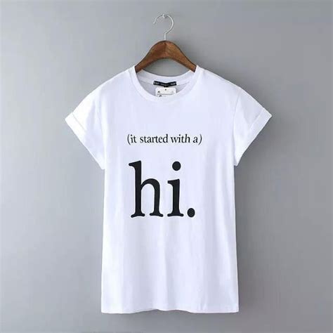 Fashion Ladies Stylish Letter Print T Shirt Cute Black And White Hi Short Sleeve Shirts Casual