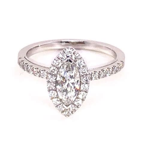 MARQUISE DIAMOND HALO RING