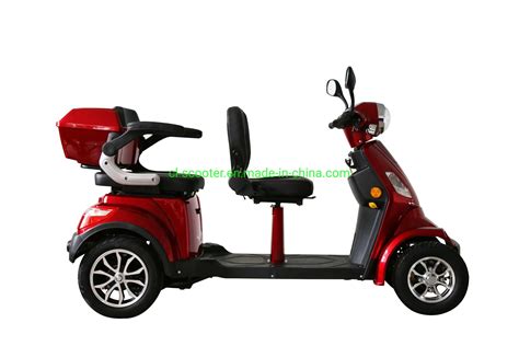 Wheels Electric Mobility Scooter With Double Seat For The Adults