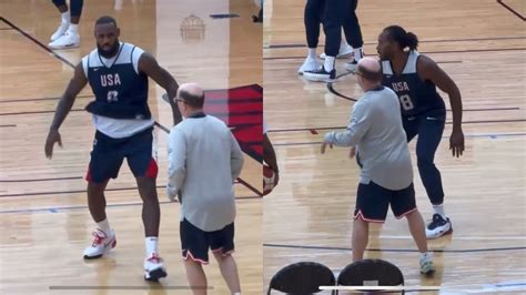 Lebron James Kawhi Leonard Lock Up Defense For Team Usa 2024 On Jeff Van Gundy Practice