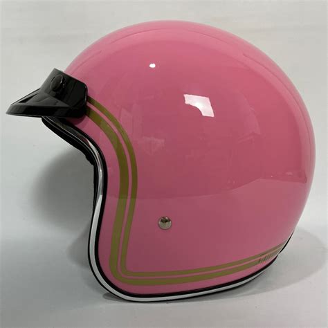 Jual Helm Crx Bogo Pink Glossy Helem Helmet Sni Dewasa Retro Polos