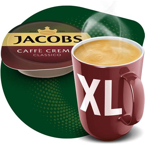 Kapsułki Tassimo Jacobs Caffé Crema Classico 16 kaw czarnych rozmiar XL