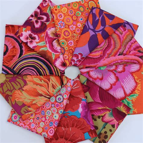 Kaffe Fassett Fat Quarter Bundle In Red Philip By Modernquilter