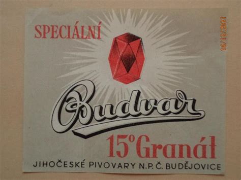 Eskoslovensk Retro Pivovar Budvar Star Origin Ln Etiketa