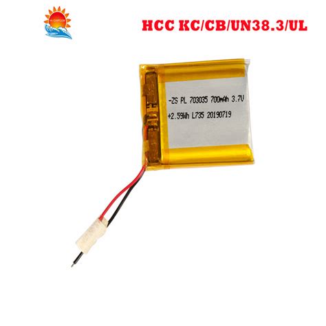 V Mah Rechargeable Lipo Battery Iec Un Msds