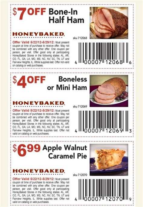 Free Printable Honey Baked Ham Coupons 2025 Adrian Roberts