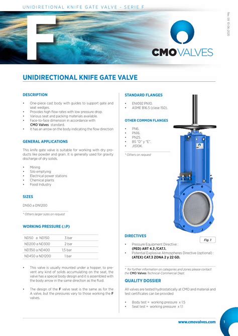 Pdf Unidirectional Knife Gate Valve Cmo Valves Dokumen Tips