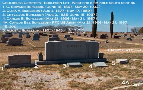 Carlos Joe Bee Burleson 1906 1967 Find A Grave Memorial