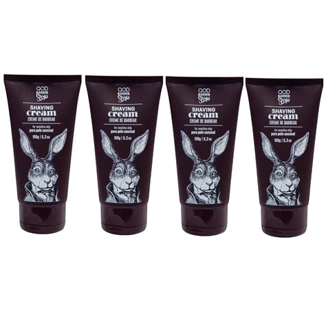 Kit 4 Creme De Barbear Para Pele Sensível Qod Barber Shop