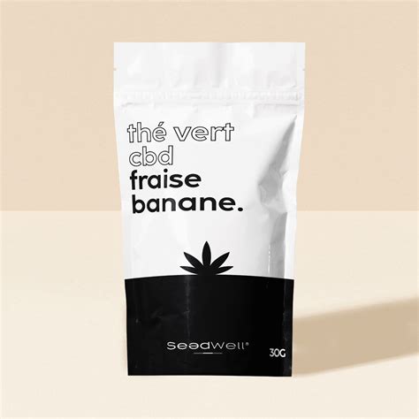 Thé Vert Fraise Banane Au CBD Infusion CBD Seedwell