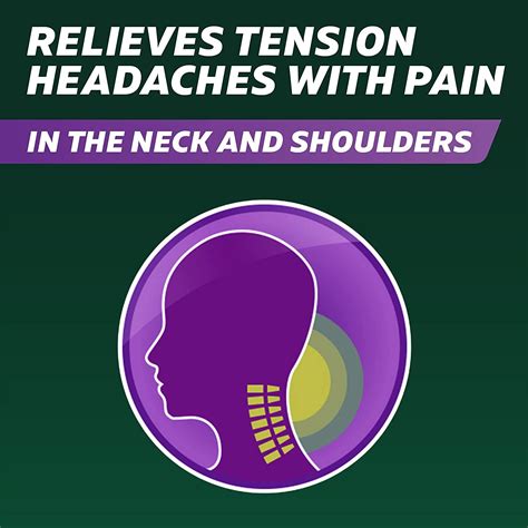 Excedrin Tension Headache Relief Caplets Count Head Neck And