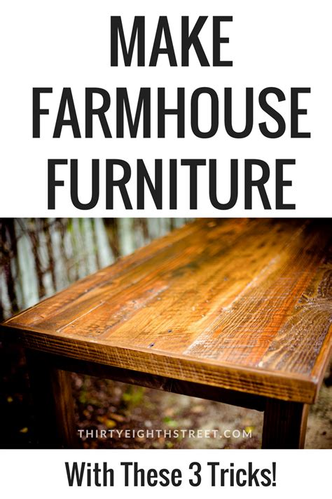 How To Get The Rustic Furniture Look For Cheap! - Thirty Eighth Street