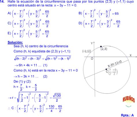 Circunferencia Ejercicios Y Problemas Resueltos Bdf