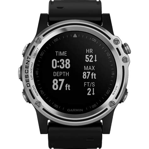 Garmin Descent Mk1 Dive Watch Silver Sapphire With Black Band Gps