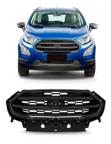 Grade Radiador Ecosport 2017 2018 2019 Preto Sem Friso Frete grátis