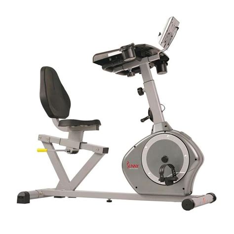 Sunny Health And Fitness Magnetic Recumbent Desk Exercise Bike 350 Lb