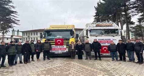 Kastamonudan deprem bölgesine yakacak yardımı İhlas Haber Ajansı