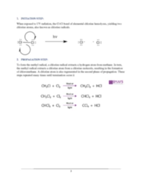 Solution Halogenation Reaction Of Alkane And Its Mechanism