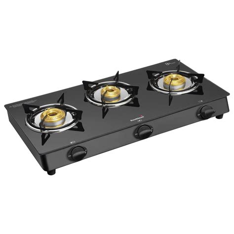 Buy Sunblaze Gas Stove 3 Burner Toughened Glass Super Finishing