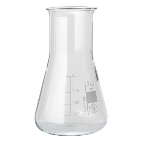 Flask Erlenmeyer Wide Neck Borosilicate Without Ground Joint With