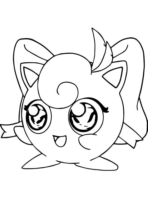 Pokemon Jigglypuff Coloring Pages Free Printable