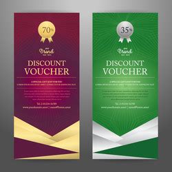 Elegant Gift Voucher Or Card Coupon Royalty Free Vector