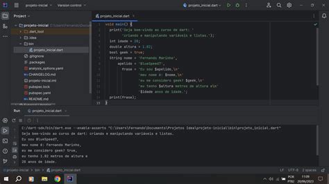 Fa A Como Eu Fiz Lidando Vari Veis Dart Criando E Manipulando