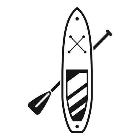 Shop Sup Board Icon Simple Vector Paddle Surf 14986751 Vector Art At