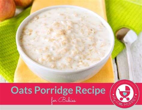 Oats Porridge Recipe for Babies - My Little Moppet