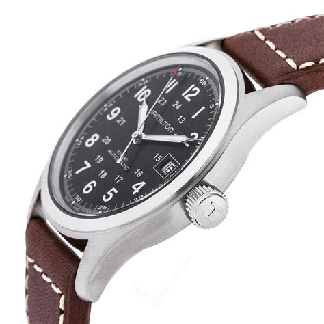 HAMILTON Khaki Field 38MM Automatic BRN Leather Men's Watch H70455533 | Fast & Free US Shipping ...