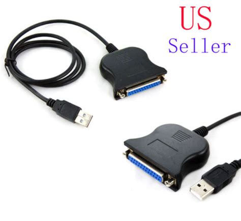 New Usb To Db Female Port Print Converter Cable Lpt Ebay