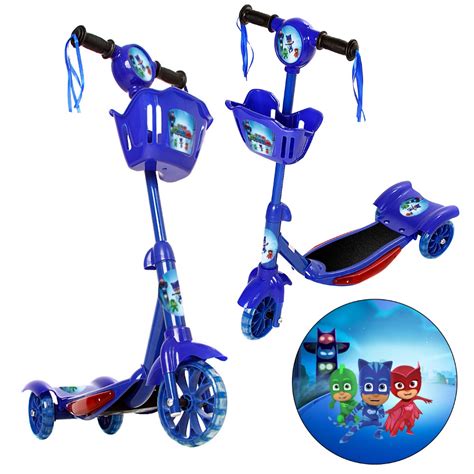 Patinete Pj Mask Para Crian As Scooter Rodas Brinquedo Infantil De