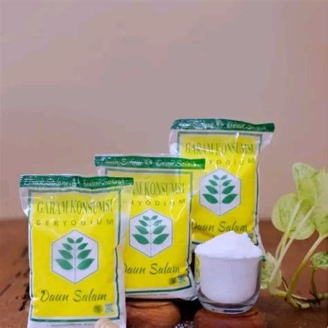 Jual Garam Konsumsi Cap Daun Salam Gram Shopee Indonesia