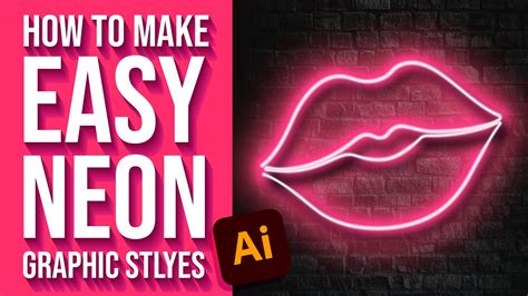 Make A Reusable Neon Glow Effect In Adobe Illustrator Youtube