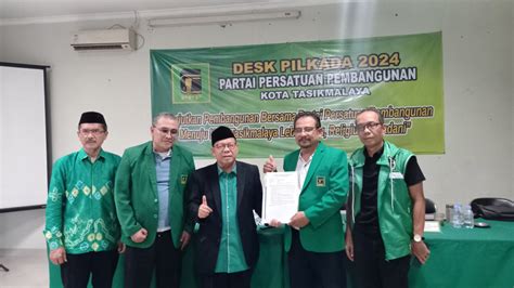 Pilkada 2024 Kota Tasikmalaya Abdul Holik Pertama Kembalikan Formulir