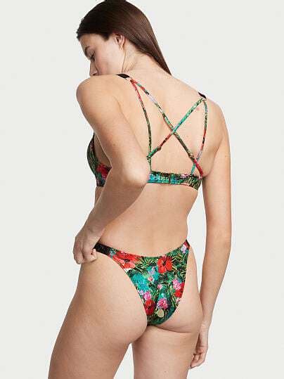 Buy Victoria S Secret Swim Swim Shine Strap Brazilian Bikini Bottom