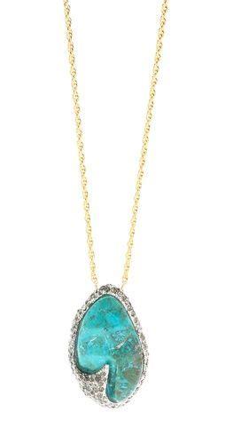 Alexis Bittar Cordova Chrysocolla Long Necklace Creative Jewelry