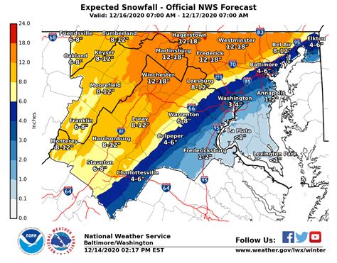 The National Weather Service Has Released Its Snowfall Amount Forecast