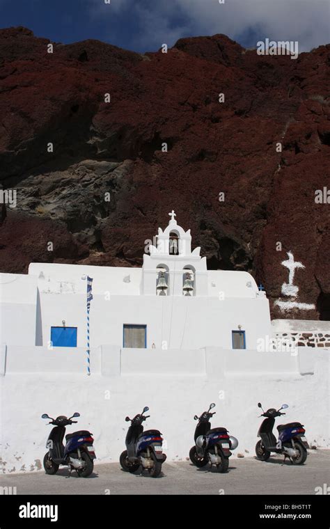 santorini, red beach Stock Photo - Alamy