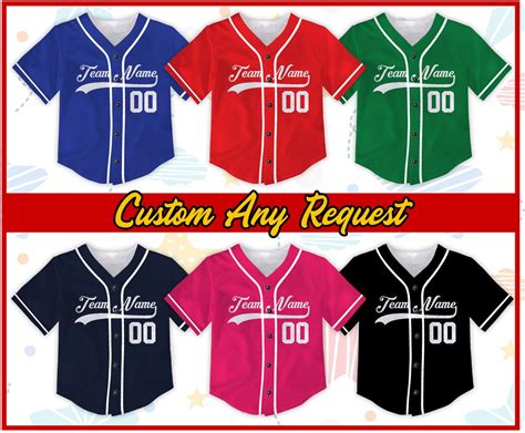 Custom Kids & Youth Baseball Jersey With Piping,personalized Color ...