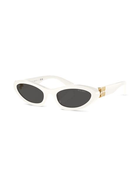 Miu Miu Eyewear Cat Eye Frame Tinted Sunglasses Farfetch