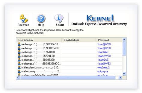 Free Outlook Express Password Recovery Recover Oe Account Passwords