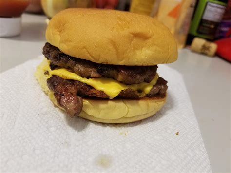 [homemade] Double Bacon Smash Burger R Food