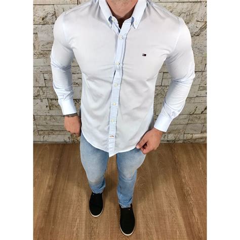 Camisa Social Tommy Hilfiger Masculina Shopee Brasil