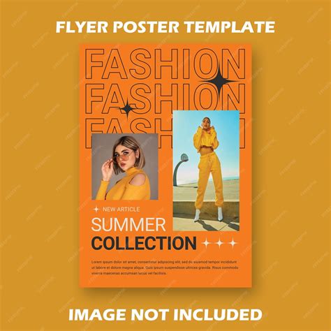 Premium Psd Flyer Poster A4 Fashion Summer Collection