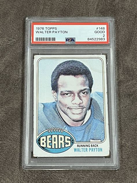 Topps Walter Payton Psa Good Rookie Rc Hof Chicago Bears