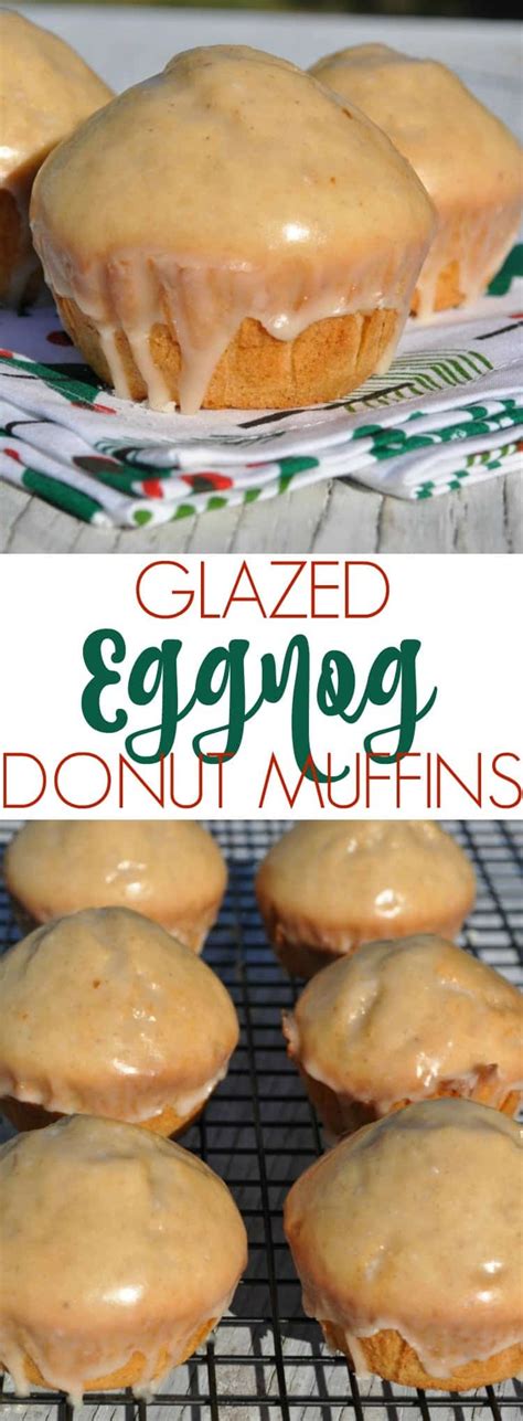 Glazed Eggnog Donut Muffins The Seasoned Mom