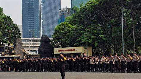 Polda Metro Jaya Gelar Apel Kesiagaan Pemilu 2024 Ribuan Personel Jaga