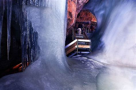 Ice Bell In The Castle Of The Holy Grail In The Dachstein Ice Cave