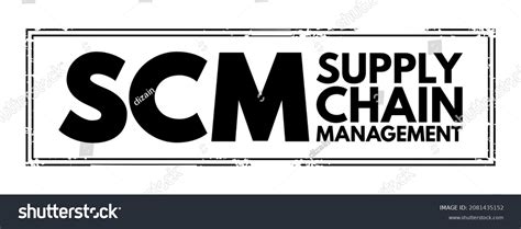 SCM Supply Chain Management Management Of The Royalty Free Stock